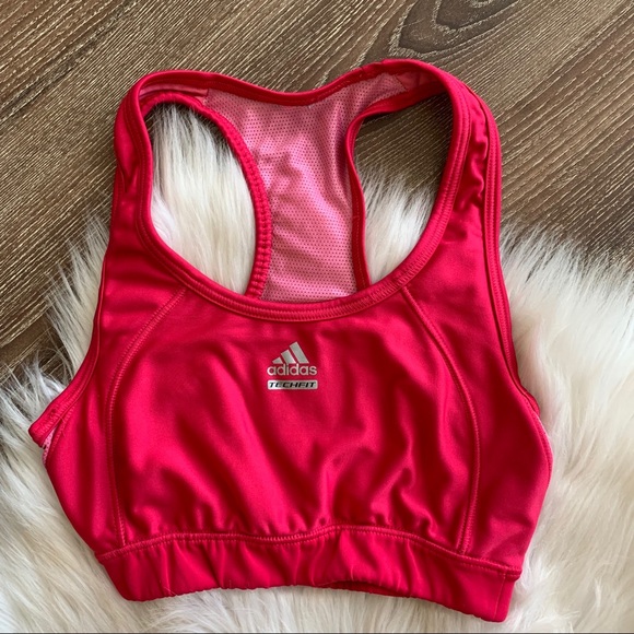 Hot pink Adidas sports bra - Picture 2 of 7